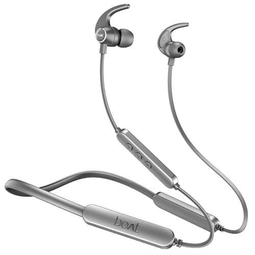 boAt Rockerz 255 Pro+ Bluetooth in Ear Earphones with Upto 60 Hours Playback, ASAP Charge, IPX7, Dual Pairing and Bluetooth v5.0(Cosmic Grey)