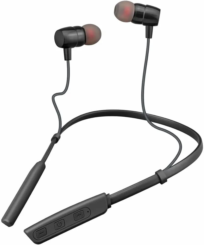 Hitage NBT-14 Musk Series Super Bass BT Version 5.1 HD Voice Imported Chip Neckband Bluetooth Headset (Black, in The Ear)