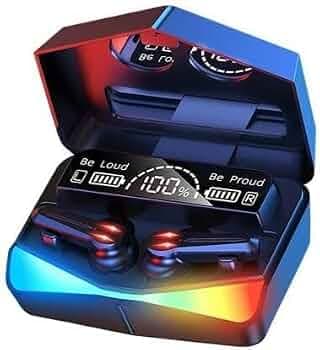 Parv Enterprises M28 Gaming Earbuds 180H Playtime, Noise Cancelling Low Latency Gaming TWS