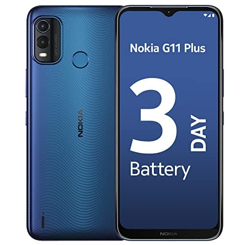 (Renewed) Nokia G11 Android 12 Smartphone, Dual SIM, 3-Day Battery Life, 4GB RAM + 64GB Storage, 50MP Dual AI Camera | Lake Blue