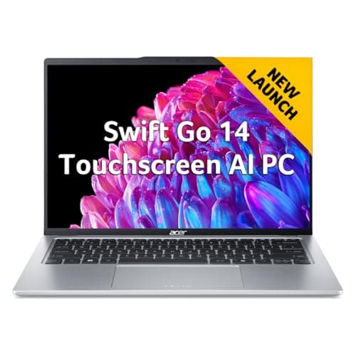 Acer Swift Go 14 AI PC Premium Laptop Intel Core Ultra 7 155H (35.56cm 14-inch IPS Touchscreen WUXGA/16GB/1TB SSD/Intel Arc Graphics/1440p Camera with...