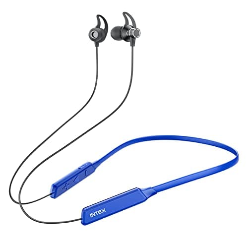 Intex Musique Trend Bluetooth in Ear Wireless Neckband with Up to 30H Playtime ASAP Charge, Dual Connectivity, Inbuilt AI Assistant and Magnet Earbuds Lock (Royal Blue)