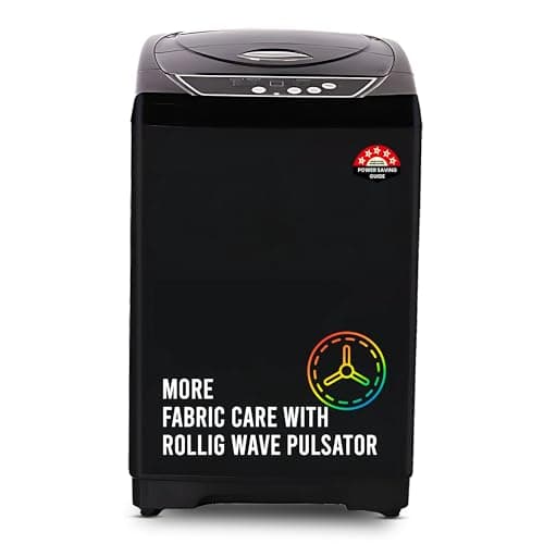 Power Guard 8 Kg Fully Automatic Top Load Washing Machine 5 Star with Oceanus Wave Drum, Fuzzy Logic Control (PG80WMFATL-01, Express Wash, Air Dry, So...