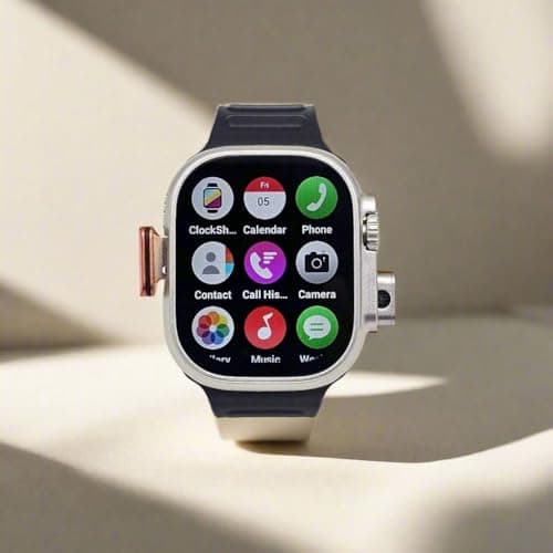 SE HUB HW Ultra 2 5G Android Smartwatch with Dual Camera (Front & Back), 2.02 HD Display, 4GB RAM 64GB ROM, SIM Support, WiFi, GPS & Bluetooth Calling