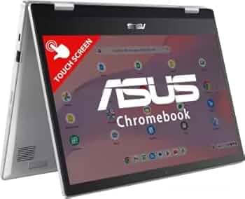 ASUS Chromebook Intel Celeron Dual Core N4500 - (8 GB/128 GB EMMC Storage/Chrome OS) CX1400FKA-EC0168 Chromebook (14 Inch, Transparent Silver, 1.63 Kg...