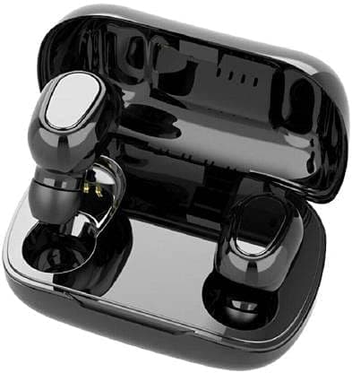 Meraki Wonder TWS Bluetooth L-21 Earbuds Wireless Earphones Bluetooth Headset Earbuds with Immersive Sound Quality (Black, True Wireless)