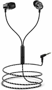 (Renewed) boAt BassHeads 182 Wired in Ear Earphone with Mic (Black)