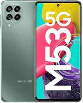 (Renewed) Samsung Galaxy M53 5G (Mystique Green, 6GB, 128GB Storage) | 108MP Camera | sAmoled+ 120Hz | 32MP Front Camera | 6nm Processor | 12GB RAM with RAM Plus | Travel Adapter to be Purchased Separately