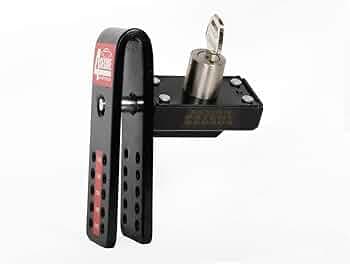 4SECURE Steel Anti-Theft Car Security Lock with M-Seal & Elen Key for Adjusting Plates Anti Theft Clutch Lock Device with Pouch for All Cars
