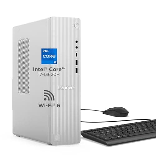 Lenovo IdeaCentre 3 Tower 13th Gen Core i7 13620H (8GB RAM/512GB SSD/Interated Intel UHD Graphics/WiFi 6/Bluetooth 5.2/USB Calliope Keyboard & Mouse, ...