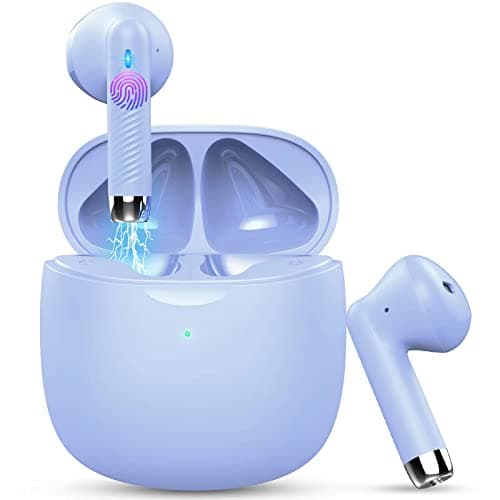 Jxrev Wireless Earbuds,Bluetooth 5.3 Headphones Hi-Fi Stereo,Wireless Earphones 35H Playtime Type-C Fast Charging,In Ear Headphones With Cvc 8.0 Noise...