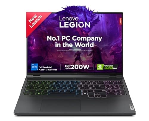 Lenovo Legion Pro 5 Intel Core i7-14650HX 16" (40.64cm) WQXGA IPS 500Nits 240Hz Gaming Laptop (16GB/1TB SSD/Win 11/Office 2021/NVIDIA RTX 4060 8GB/100...