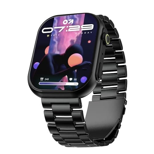 Boult Newly Lauched Drift Max Smartwatch 2.01'' HD Screen, BT Calling 5.2, 350 Nits Brightness, IP68, 250+ Watchfaces, 120+ Sports Modes, AI Voice Ass...