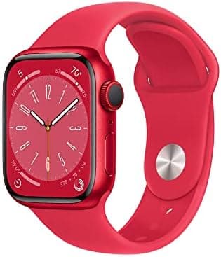 Apple Watch Series 8 GPS + Cellular 41mm (Product) RED Aluminium Case with (Product) RED Sport Band - Regular