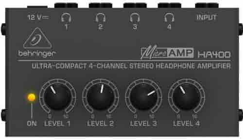 Behringer HA400 Ultra-Compact 4-Channel Headphone Amplifier