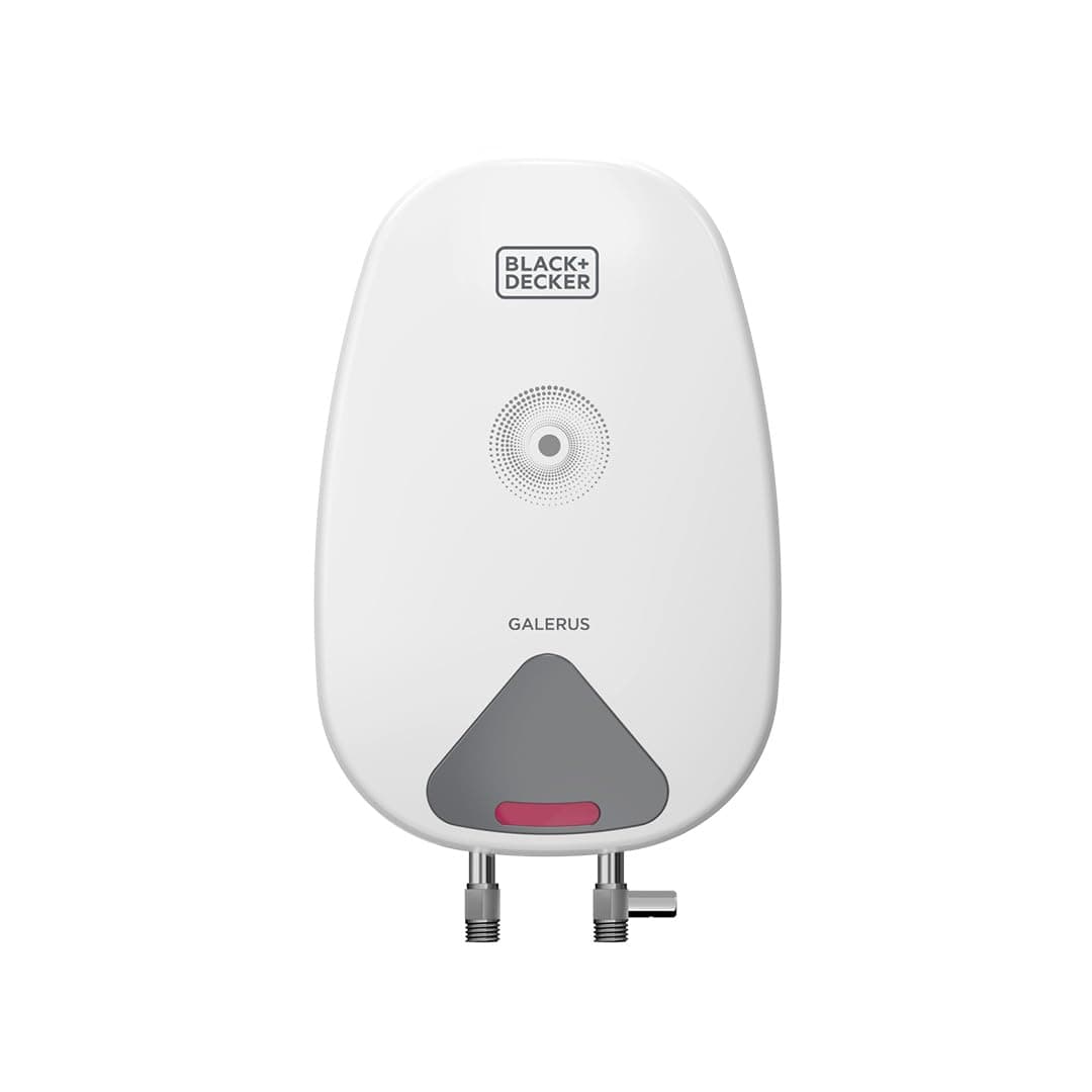 Black+Decker Galerus Geyser 5 Litre | Instant Water Heater for Home & Kitchen | 3KW | High Grade Stainless Steel Tank I Copper Sheathed Heating Element I 5 Year Tank Warranty | Water Geyser White