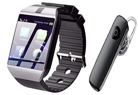 VMRD DZ-09 Smart Watch Compatible with Mobile Phone, Wireless, Water Resistant with Free Bluetooth