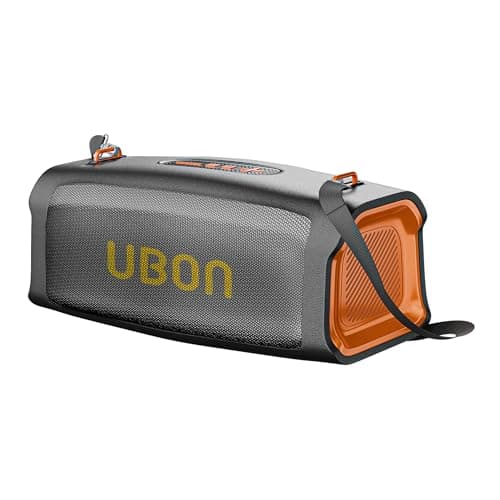 UBON 30 Watt Wireless Party Speaker (SP-85) with 20 Hours Long Playtime | 4000 mAh Battery, Surround Sound, Multple Connectivity - TF Card, BTV5.3, Aux, Built in FM Radio (Black)