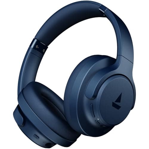 boAt 2025 Launch Rockerz 512 ANC, 40dB Hybrid ANC, 80Hrs Playback, 40mm Drivers, 40ms Latency Beast Mode, ENx Tech, App Support, Bluetooth Headphones, Wireless Headphone with Mic (Bold Blue)