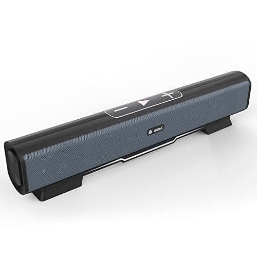 Aroma® Studio 30 Connect 10W Bluetooth Speaker Hi-fi Stereo Sound Surround Upto 8 Hours Playback, Best for Mobile, Laptop/PC, Ipad, Media Players with Multi Modes Aux/TF Card/USB Drive (Grey)