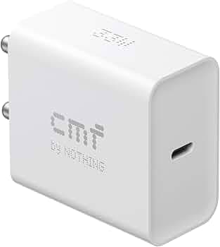 MAILESI CMF 33W Original Type-C Power Fast Charger Adapter for CMF Phone 1 | Nothing Phone 2a Plus | Phone 2a | Phone 2, Phone 1 | 33-watt Rapid Charg...