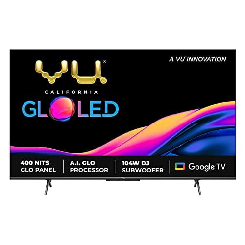 VU 109 cm (43 Inches) 4K Ultra HD Smart LED TV 43GLO (Black) (2022 Model)