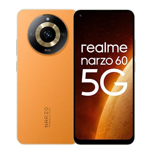 realme narzo 60 5G (Mars Orange,8GB+256GB) | 90Hz Super AMOLED Display | Ultra Premium Vegan Leather Design