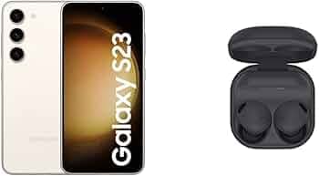 Samsung Galaxy S23 5G (Cream, 8GB, 256GB Storage) & Galaxy Buds2 Pro, Bluetooth Truly Wireless in Ear Earbuds with Noise Cancellation (Graphite, with Mic)