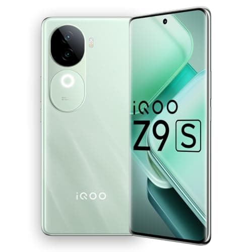 iQOO Z9s 5G (Onyx Green, 8GB RAM, 128GB Storage) | 120 Hz 3D Curved AMOLED Display | 5500 mAh Ultra-Thin Battery | Dimesity 7300 5G Processor | Sony I...