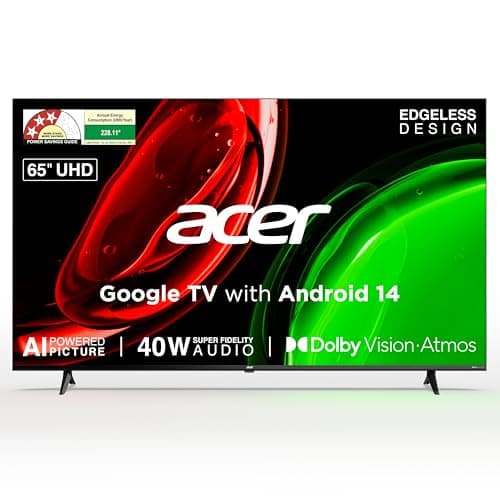 acer 164 cm (65 inches) Ultra I Series 4K Ultra HD Smart LED Google TV AR65UDGGU2875BD