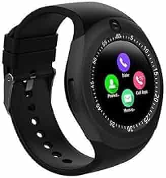 OLICOM Y1s Bluetooth Smartwatch Compatible with All 4G Phone with Camera and Sim Card Support Compatible with All Android and iOS Smartphones -Black