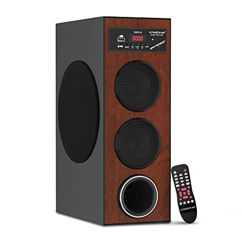 KRISONS Thunder Speaker, Multimedia Home Theatre, Floor Standing Speaker, LED Display with Bluetooth, FM, USB, Micro SD Card, AUX Connectivity