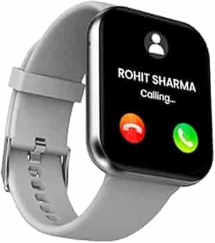 TAGG Verve Connect Max 1.80’’ Biggest Display Bluetooth Calling Smartwatch with 24+ Sports Modes || 100+ Watch Face || Fast Charging || 24*7 Heart Rate & SPO2 Tracking || Games & Calculator | Grey