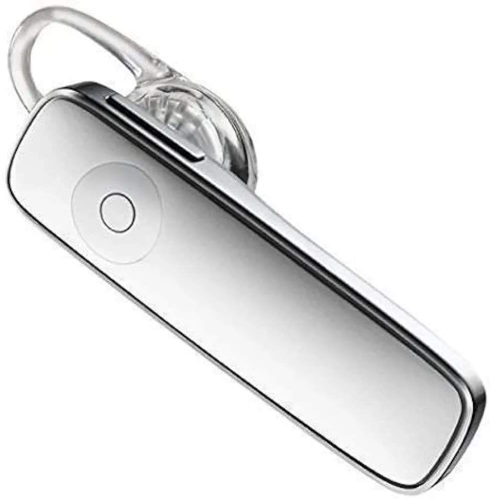 SYN SONS Bluetooth Headset P20 in-Ear Headphones with Mic Hand-Free Feature, Wireless Bluetooth Headset, for All Devices, in-Ear Headset (Silver)