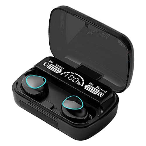 GKA M10 TWS Wireless Earphones with Bluetooth V5.1, 6H Music Playtime M10 Earbuds (Pack of 1, Black)