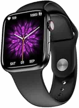 Newly launched Crossbeats Ignite S4 Max BT calling Smart watch, 1.9” 3D curved UHD 320x385 pixels Always on Display, Fast charging with SnapCharge™, Wireless charging enabled, Calculator, AI Health feature-Black