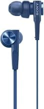 (Renewed) Sony MDR-XB55 Extra-Bass in-Ear Headphones (Blue)