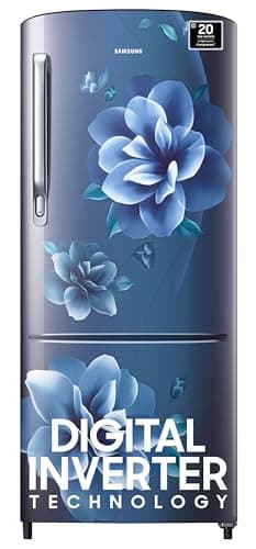 Samsung 183 L 4 Star Inverter Direct-Cool Single Door Refrigerator (RR20C1724CU/HL, Camellia Blue)