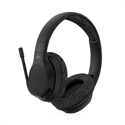 Belkin SoundForm Adapt Wireless Over-Ear Headset, Headphones for Work, Play, Gaming, & Travel w/Built-in Boom Microphone, 45H Battery Life - Compatibl...