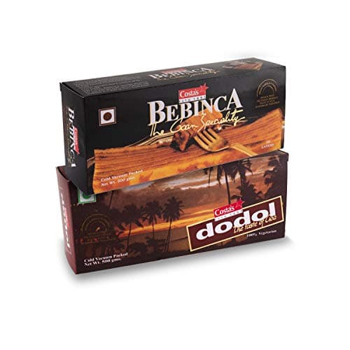 Costa's Bebinca 500g & Dodol 500g Combo Pack Traditional Goan Delicacy