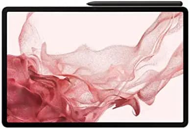 Samsung Galaxy Tab S8+ 31.49 cm (12.4 inch) sAMOLED Display, RAM 8 GB, ROM 128 GB Expandable, S Pen in-Box, Wi-Fi+5G Tablet, Pink Gold