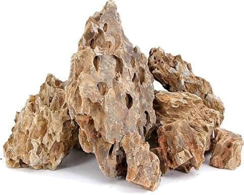 Maalavya Dragon Rocks Rock for Aquarium Decoration Or Garden Decor ETC. (5 Kg)