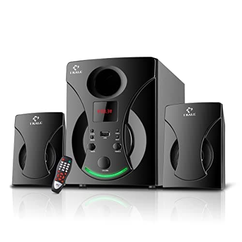 IKALL Wireless, USB, Auxiliary, Bluetooth IK22 Speaker System (2.1, Black)