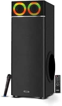 FRONTECH Crux Pro Series 120 Watt Tower Speaker with Bluetooth 5.0 Wireless Technology with Rythimic LED Display, High-Definition Bass Control with Wi...