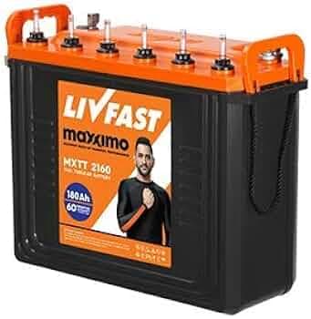 Livfast Maxximo MXTT 2160 Tall Tubular Battery 180ah , Orange