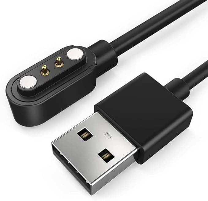 CERLINK Smartwatch USB All Type Charging Charger Compatible with Boat, Fire Boltt, Noise, Dizo, beatXP, Fast-Track & All 2 Pin Charger Watches (Cable ...