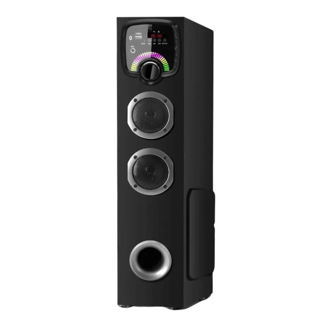 Drumstone ( 60W Tower Bluetooth Speaker with Bass Boost, Bluetooth 5.0, USB/AUX/SD Input, FM Radio, Digital LED Display Powerful Home Audio System