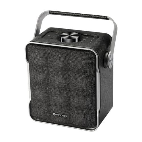 Portronics Harmony II 60W HD Sound Portable Bluetooth 5.3V Speaker, Bass Boost Technology, Upto 5 Hours Playtime, Bass/Treble Adjustment, Leather Fini...