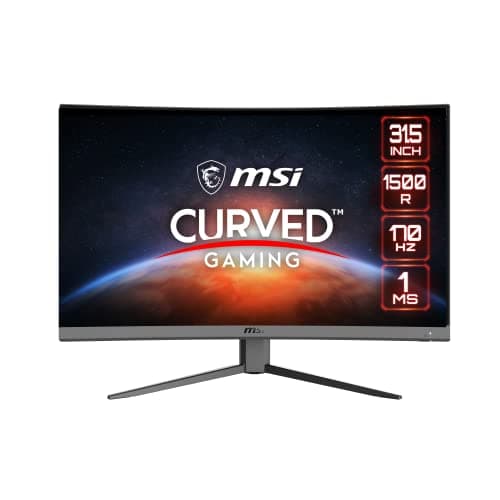 MSI G32CQ4 E2 31.5 Inch WQHD (2560 x 1440px) 170Hz 1ms AMD FreeSync Premium Anti Flicker Low Blue Light HDR Ready Curved Gaming™ Monitor