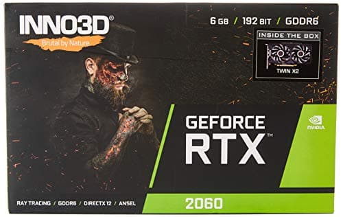 INNO3D GEFORCE RTX 2060 Twin X2 6GB GDDR6 192-bit Gaming Graphic Card - N20602-06D6-1710VA15L